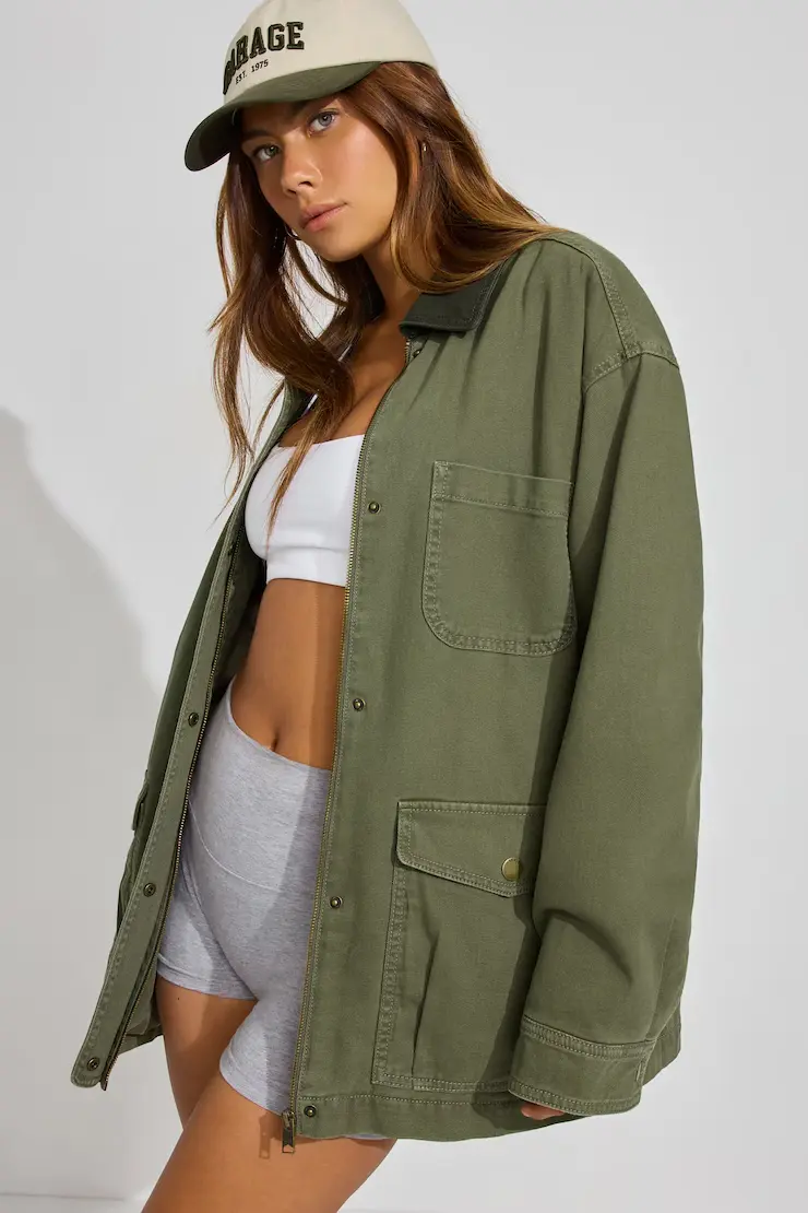 Long Twill Field Jacket